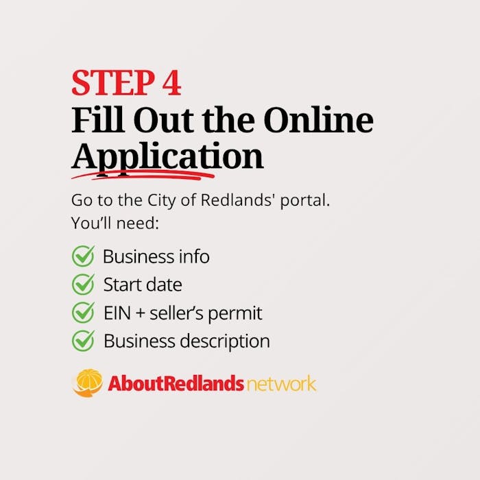 How to Get a Business License in Redlands step 4