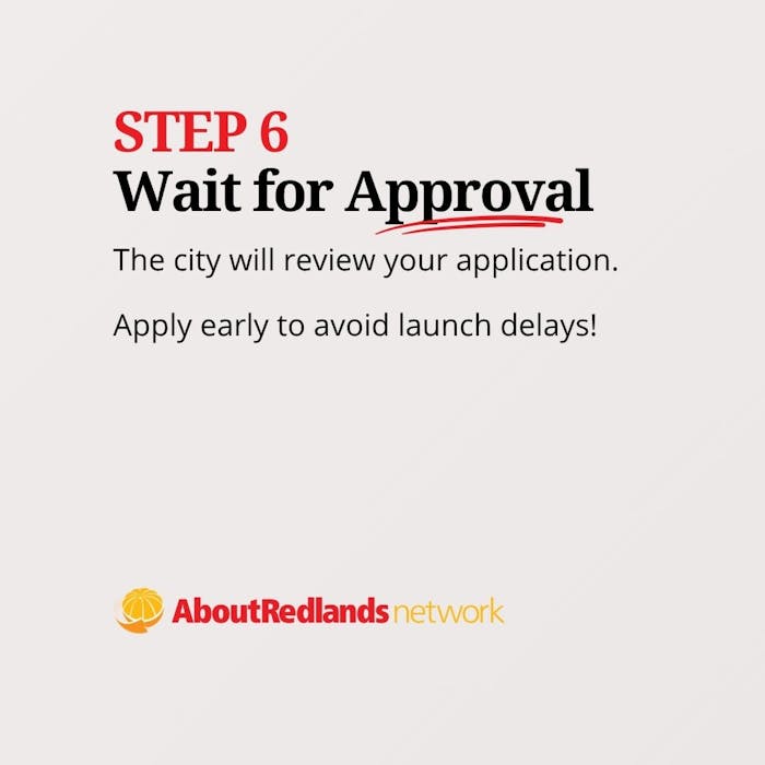 How to Get a Business License in Redlands Step 6