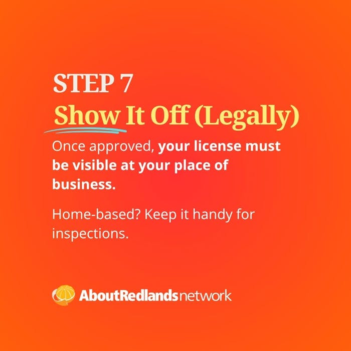 How to Get a Business License in Redlands Step 7