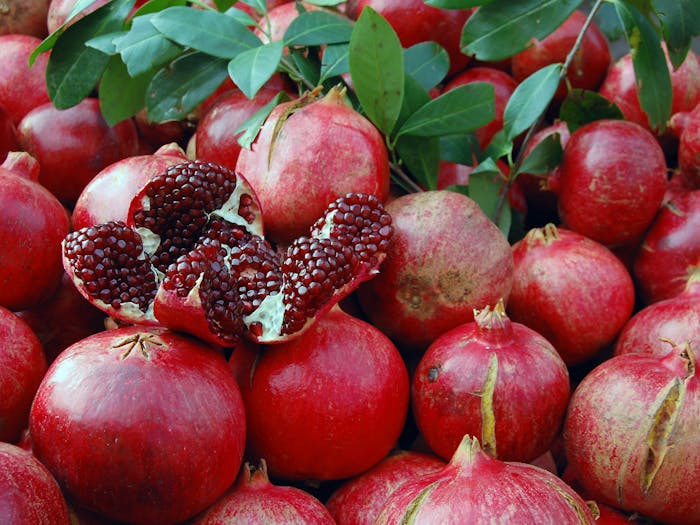 Fresh Pomegranates at the Farmer's Market